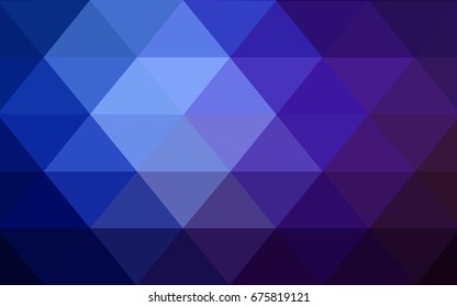 Dark Pink, Blue vector polygonal illustration, which consist of triangles. Triangular design for your business. Creative geometric background in Origami style with gradient