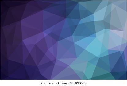 Dark Pink, Blue vector polygonal illustration, which consist of triangles. Triangular pattern for your business design. Geometric background in Origami style with gradient. 