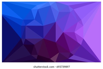 Dark Pink, Blue vector polygonal illustration, which consist of triangles with a gemstone in center. Triangular design of a huge diamond for your business. Creative geometric background of gems.