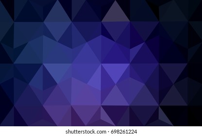 Dark Pink, Blue vector polygonal illustration, which consist of triangles. Triangular pattern for your business design. Geometric background in Origami style with gradient. 