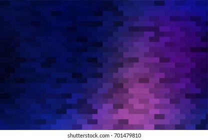 Dark Pink, Blue vector polygonal illustration, which consist of rectangles. Rectangular pattern for your business design. Geometric background in Origami style with gradient. 