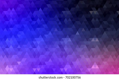 Dark Pink, Blue vector polygonal pattern. Colorful abstract illustration with gradient. A completely new template for your business design.