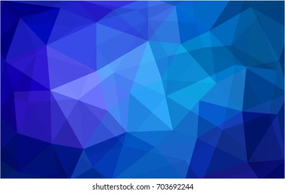 Dark Pink, Blue vector polygonal illustration, which consist of triangles. Triangular pattern for your business design. Geometric background in Origami style with gradient. 
