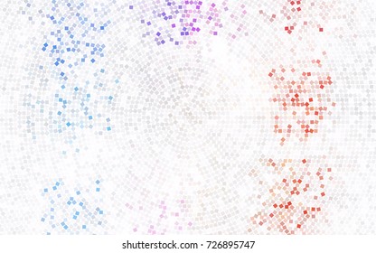 Dark Pink, Blue vector polygonal illustration, which consist of rectangles. Rectangular pattern for your business design. Geometric background in Origami style with gradient. 
