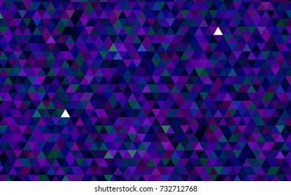 Dark Pink, Blue vector polygonal template. Geometric illustration in Origami style with gradient.  A completely new design for your business.