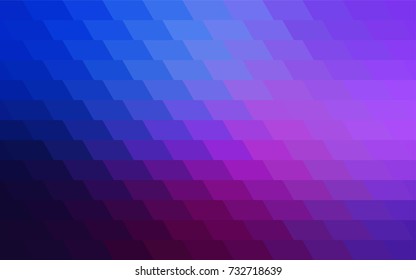 Dark Pink, Blue vector polygonal illustration, which consist of rectangles. Rectangular pattern for your business design. Geometric background in Origami style with gradient. 