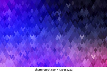 Dark Pink, Blue vector polygonal illustration consisting of rectangles. Rectangular design for your business. Creative geometric background in origami style with gradient.