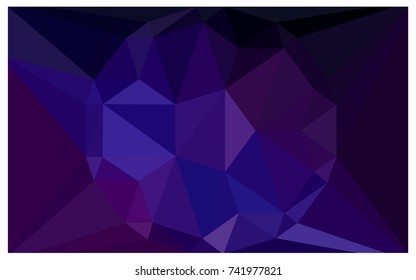 Dark Pink, Blue vector polygonal illustration, which consist of triangles with a gemstone in center. Triangular design of a huge diamond for your business. Creative geometric background of gems.
