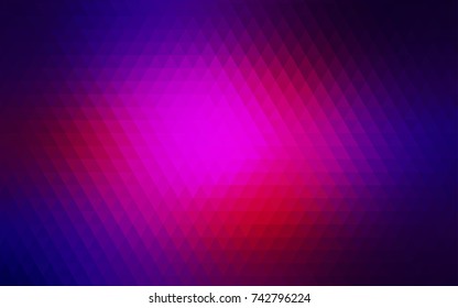 Dark Pink, Blue vector polygonal pattern. Shining colored illustration in a brand-new style. Brand-new style for your business design.