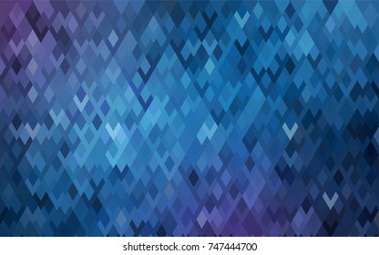 Dark Pink, Blue vector polygonal illustration, which consist of rectangles. Rectangular pattern for your business design. Geometric background in Origami style with gradient. 