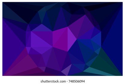 Dark Pink, Blue vector polygonal illustration, which consist of triangles with a gemstone in center. Triangular design of a huge diamond for your business. Creative geometric background of gems.