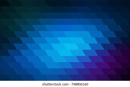 Dark Pink, Blue vector polygonal illustration consisting of rectangles. Rectangular design for your business. Creative geometric background in origami style with gradient.