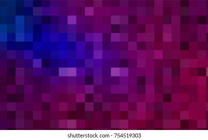 Dark Pink, Blue vector polygonal illustration consisting of rectangles. Rectangular design for your business. Creative geometric background in origami style with gradient.