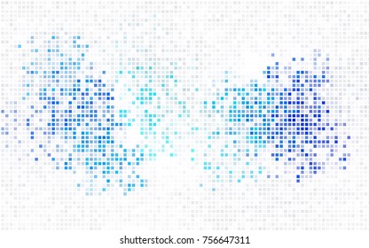 Dark Pink, Blue vector polygonal illustration, which consist of rectangles. Rectangular pattern for your business design. Geometric background in Origami style with gradient. 