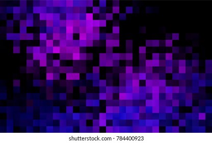 Dark Pink, Blue vector polygonal illustration, which consist of rectangles. Rectangular pattern for your business design. Geometric background in Origami style with gradient. 