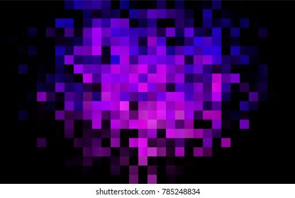 Dark Pink, Blue vector polygonal illustration consisting of rectangles. Rectangular design for your business. Creative geometric background in origami style with gradient.