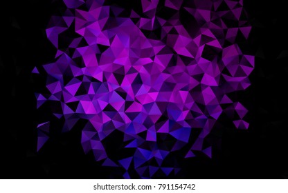 Dark Pink, Blue vector polygonal pattern. Creative illustration in halftone style with gradient. Brand-new design for your business.