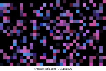 Dark Pink, Blue vector polygonal illustration, which consist of rectangles. Rectangular pattern for your business design. Geometric background in Origami style with gradient. 