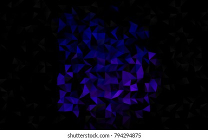 Dark Pink, Blue vector polygonal template. Brand-new colored illustration in blurry style with gradient. The polygonal design can be used for your web site.