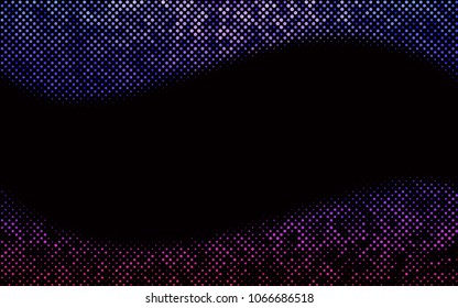 Dark Pink, Blue vector red pattern of geometric circles, shapes. Colorful mosaic banner. Geometric background with colored disks.