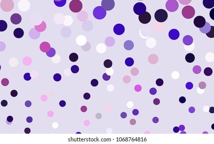 Dark Pink, Blue vector red pattern of geometric circles, shapes. Colorful mosaic banner. Geometric background with colored disks.
