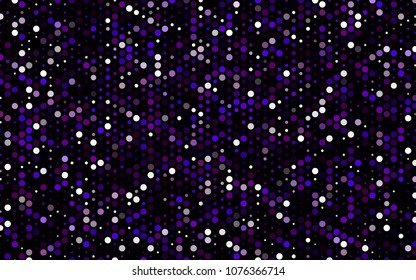 Dark Pink, Blue vector red pattern of geometric circles, shapes. Colorful mosaic banner. Geometric background with colored disks.