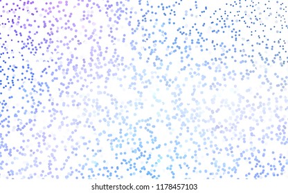 Dark Pink, Blue vector red pattern of geometric circles, shapes. Colorful mosaic banner. Geometric background with colored disks.