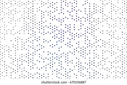 Dark Pink, Blue vector red banner with set of circles, dots. Donuts Background. Creative Design Template. Technological halftone illustration.