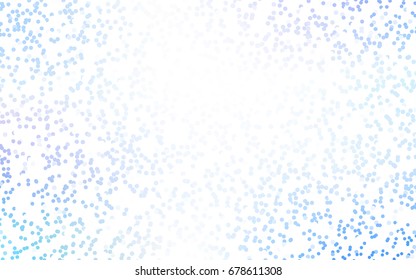 Dark Pink, Blue vector red pattern of geometric circles, shapes. Colorful mosaic banner. Geometric background with colored disks.