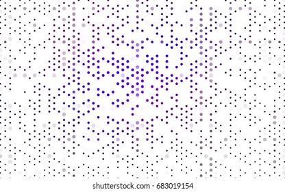 Dark Pink, Blue vector red pattern of geometric circles, shapes. Colorful mosaic banner. Geometric background with colored disks.