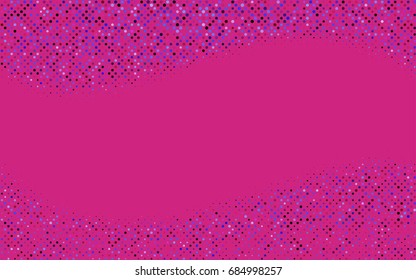 Dark Pink, Blue vector red pattern of geometric circles, shapes. Colorful mosaic banner. Geometric background with colored disks.