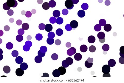Dark Pink, Blue vector red pattern of geometric circles, shapes. Colorful mosaic banner. Geometric background with colored disks.