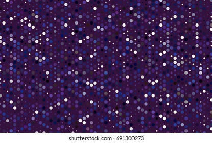 Dark Pink, Blue vector red banner with set of circles, dots. Donuts Background. Creative Design Template. Technological halftone illustration.