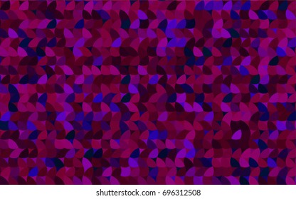 Dark Pink, Blue vector red pattern of geometric circles, shapes. Colorful mosaic banner. Geometric background with colored disks.