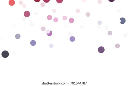 Dark Pink, Blue vector red banner with set of circles, dots. Donuts Background. Creative Design Template. Technological halftone illustration.