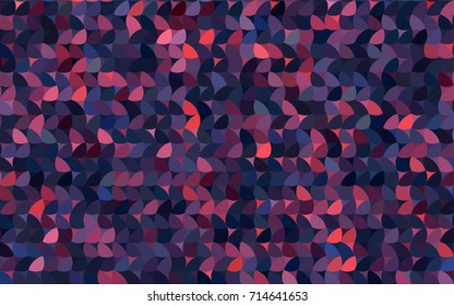 Dark Pink, Blue vector red banner with set of circles, dots. Donuts Background. Creative Design Template. Technological halftone illustration.