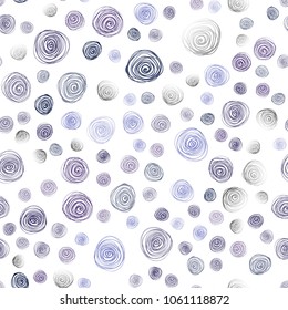 Dark Pink, Blue vector seamless abstract doodle template. Blurred decorative design in Indian style with flowers. Completely new template for your brand book.