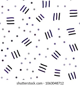 Dark Pink, Blue vector seamless cover with abstract shapes. Seamless gradient abstract lines on white background. Pattern for design of window blinds, curtains.