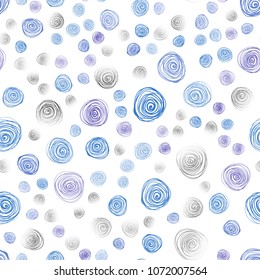 Dark Pink, Blue vector seamless natural abstract design. Colorful abstract illustration with flowers in doodle style. Pattern for heads of websites and designs.