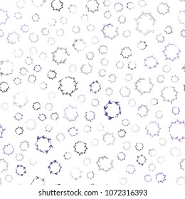 Dark Pink, Blue vector seamless  background with bubbles. Glitter abstract illustration with blurred drops of rain. Pattern can be used as texture of wallpapers.