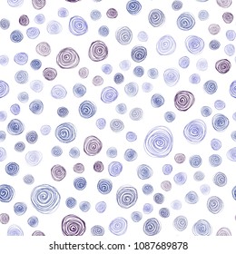 Dark Pink, Blue vector seamless doodle blurred background. An elegant bright illustration with flowers in Natural style. Hand painted design for web, wrapping, wallpaper.