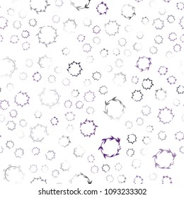 Dark Pink, Blue vector seamless texture with disks. Abstract illustration with colored bubbles in nature style. Pattern can be used for futuristic ad, booklets.