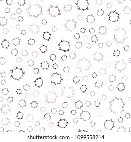 Dark Pink, Blue vector seamless texture with disks. Modern abstract illustration with colorful water drops. Pattern can be used as texture of wallpapers.