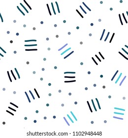 Dark Pink, Blue vector seamless texture with elements of lines. Trendy seamless illustration with abstract lines. Template for business cards, websites.