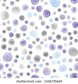 Dark Pink, Blue vector seamless doodle bright layout. Glitter abstract illustration with doodles and flowers. Completely new template for your business design.