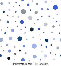 Dark Pink, Blue vector seamless backdrop with hexagons. White background with colorful hexagons. Beautiful design for your business advert.