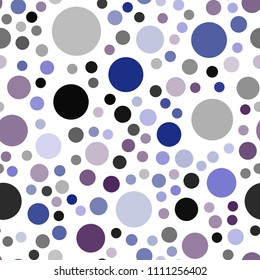Dark Pink, Blue vector seamless texture with disks. Blurred decorative design in abstract style with bubbles. Beautiful design for your business advert.