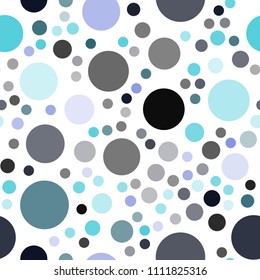 Dark Pink, Blue vector seamless background with bubbles. Glitter abstract illustration with blurred drops of rain. New design for ad, poster, banner of your website.