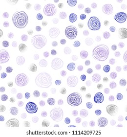 Dark Pink, Blue vector seamless doodle bright layout. An elegant bright illustration with flowers in Natural style. Hand painted design for web, wrapping, wallpaper.