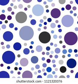 Dark Pink, Blue vector seamless cover with spots. Blurred bubbles on abstract background with colorful gradient. Pattern can be used as texture of wallpapers.